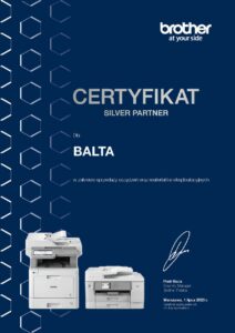 certyfikat SILVER PARTNER BALTA 212x300 - Certyfikaty i wyróżnienia