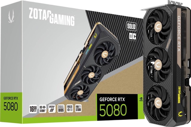 GeForce RTX 5080  16GB  Zotac  Solid OC