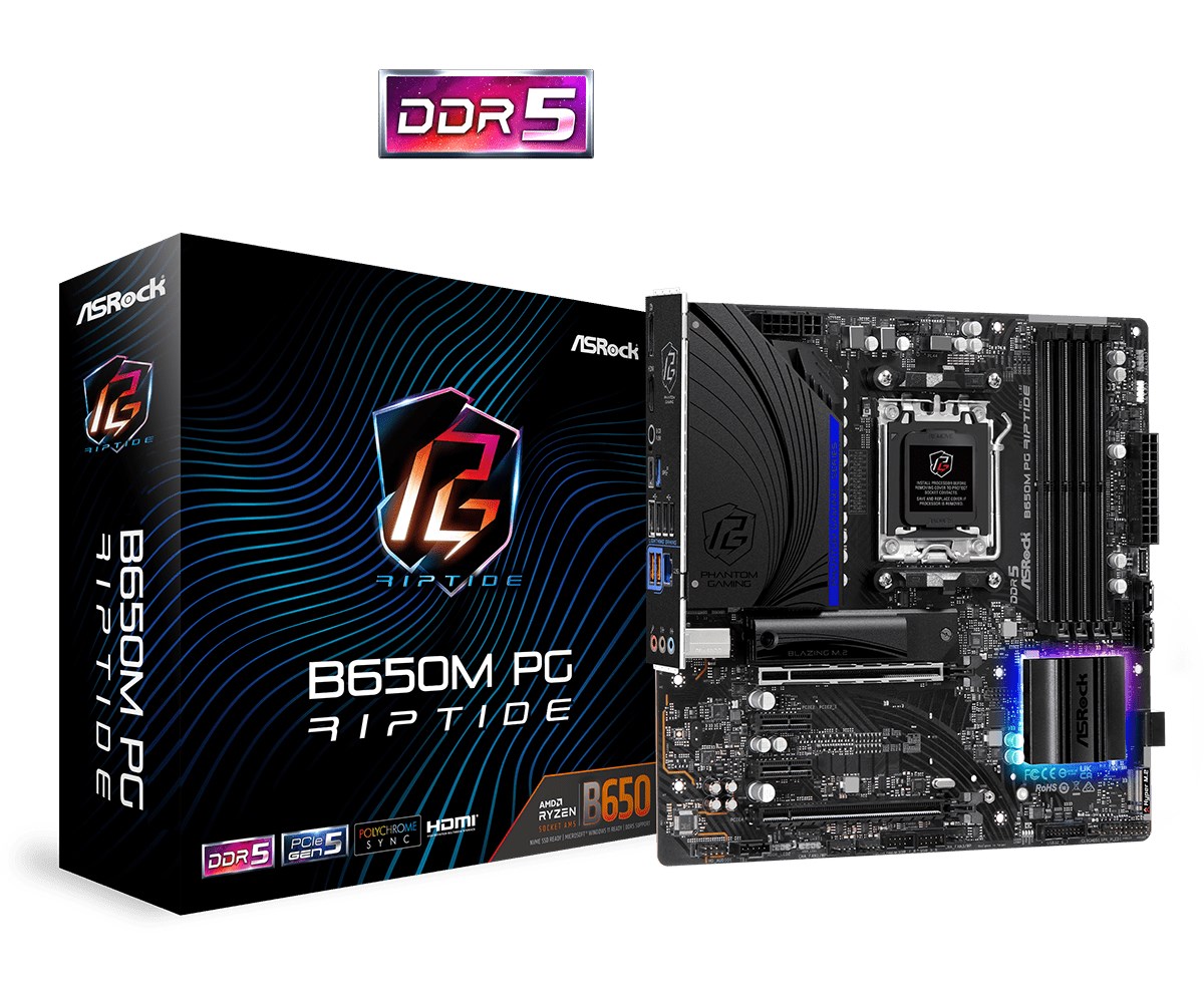 Płyta Socket AM5  ASRock B650M PG RIPTIDE