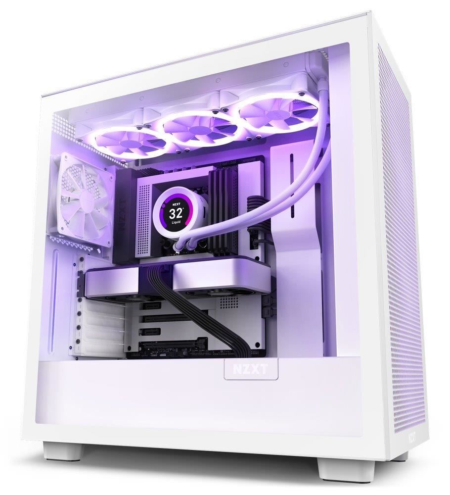 Obudowa NZXT H7 Flow z oknem  Biała