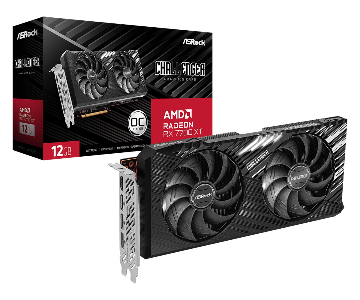 Radeon RX 7700 XT  12GB  ASRock  Challenger OC