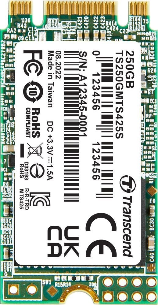 SSD M.2   250GB  Transcend 425S 2242