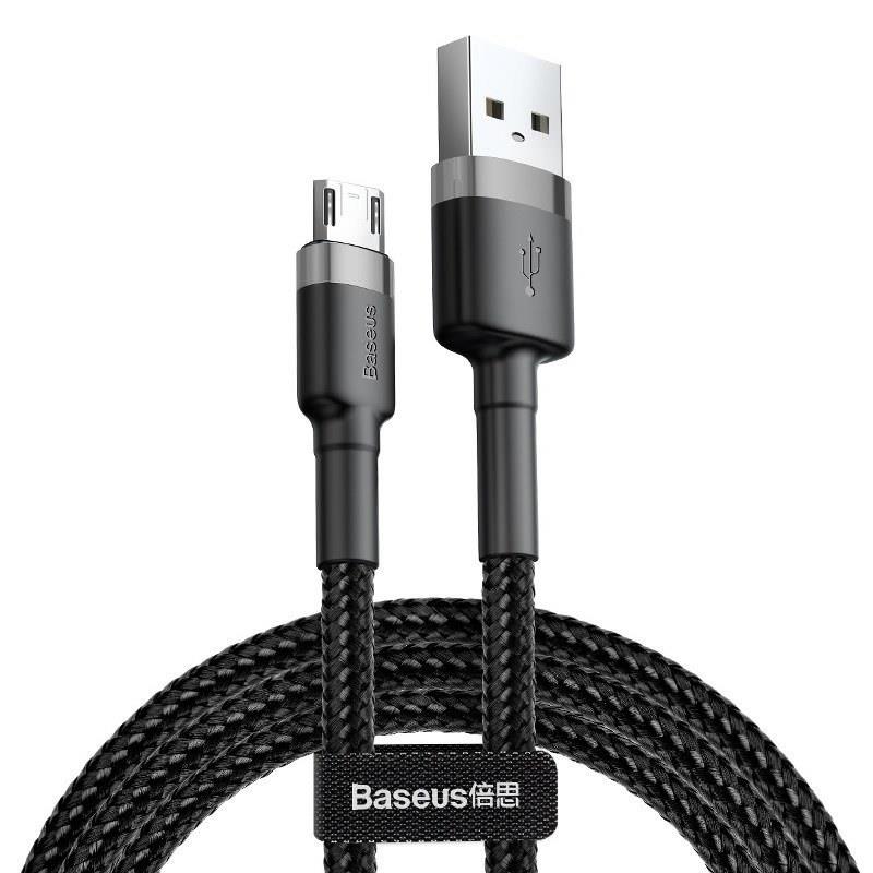 Kabel USB 2.0 męski A na microUSB męski  1.0 m  Baseus Cafule