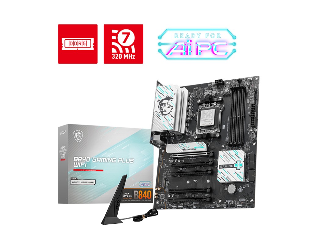 Płyta Socket AM5  MSI PRO B840 GAMING PLUS WIFI
