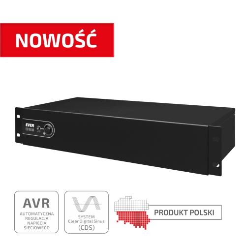 Zasilacz awaryjny UPS - Ever  Eco Pro 1200 AVR CDS  19" 2U