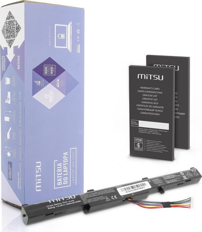 Bateria do laptopa Asus GL752, N552, N752 14.4 V  2200mAh
