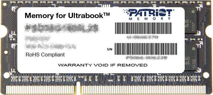SODIMM  PC-1600 DDR3L   8GB CL11  Patriot