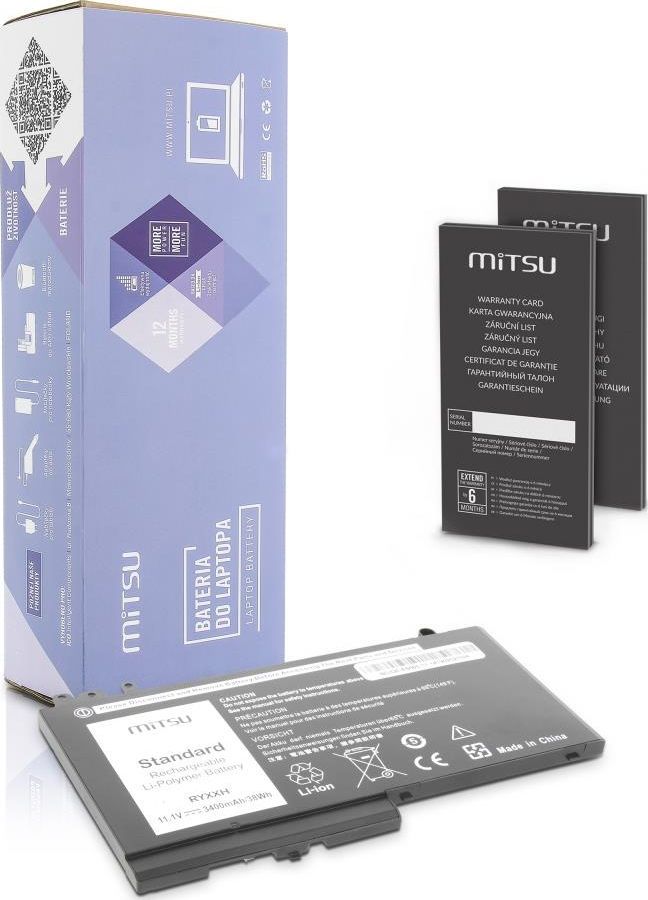 Bateria do laptopa Dell Latitude E5250; E5270; E5450; E5500  11.1 V  3400 mAh