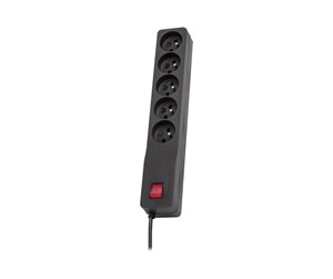 Listwa zasilająca LESTAR ZX 510  5 gniazd  5 m  czarna