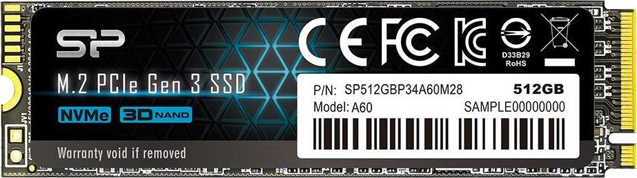 SSD M.2 NVMe   512GB  Silicon Power A60