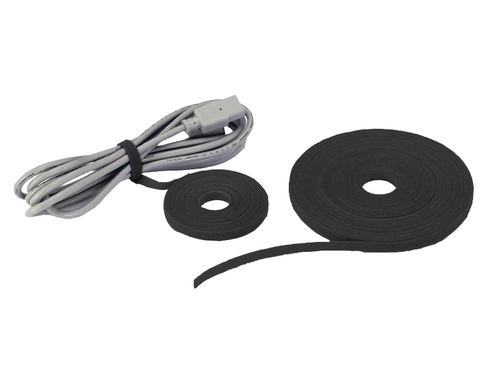 Opaska rzepowa do kabli 9mm / 5m  Czarna  Alantec