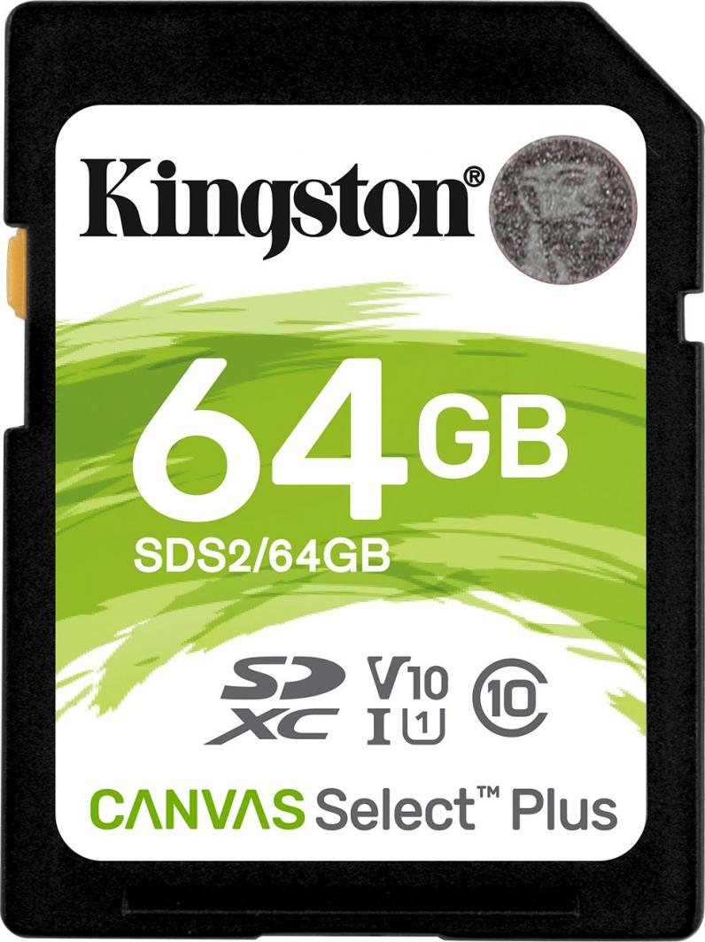 - karta pamieci SD   64GB SDXC  Kingston Canvas Select Plus 100MB/s