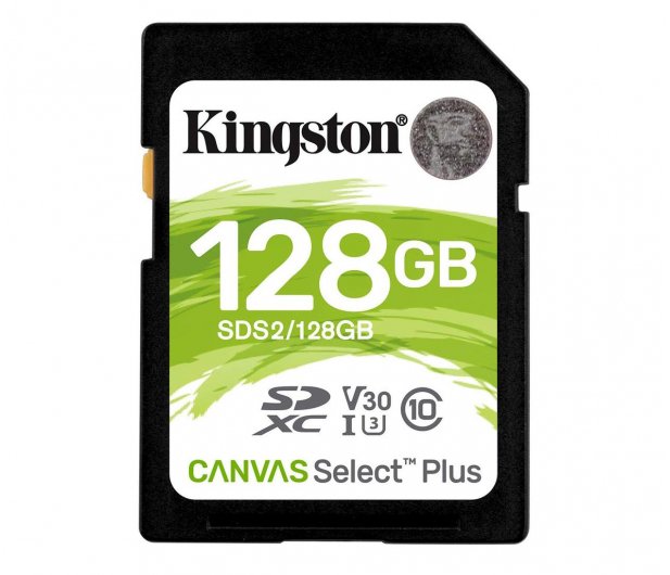 - karta pamieci SD  128GB SDXC  Kingston Canvas Select Plus 100MB/s