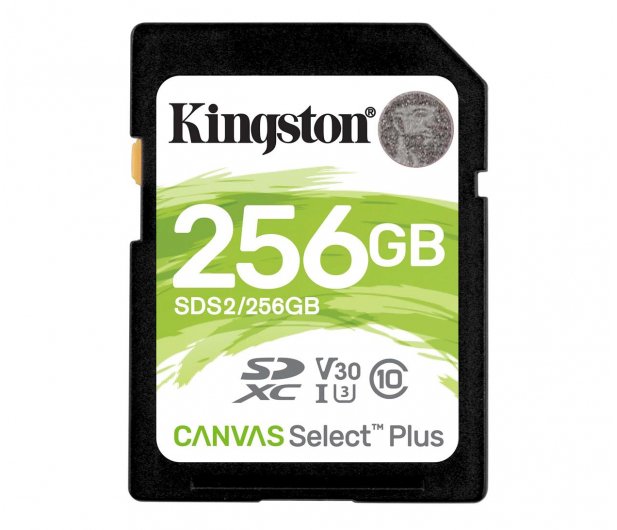 - karta pamieci SD  256GB SDXC  Kingston Canvas Select Plus 100MB/s