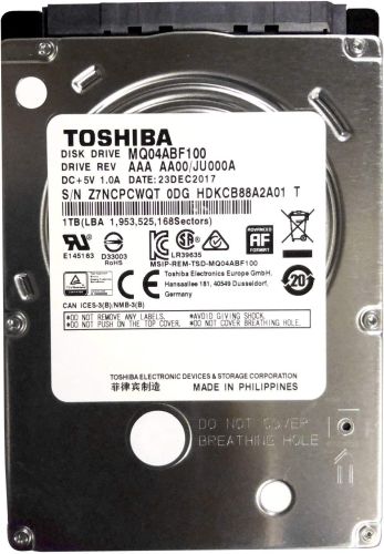 HDD    2.5" SATA III  1TB Toshiba