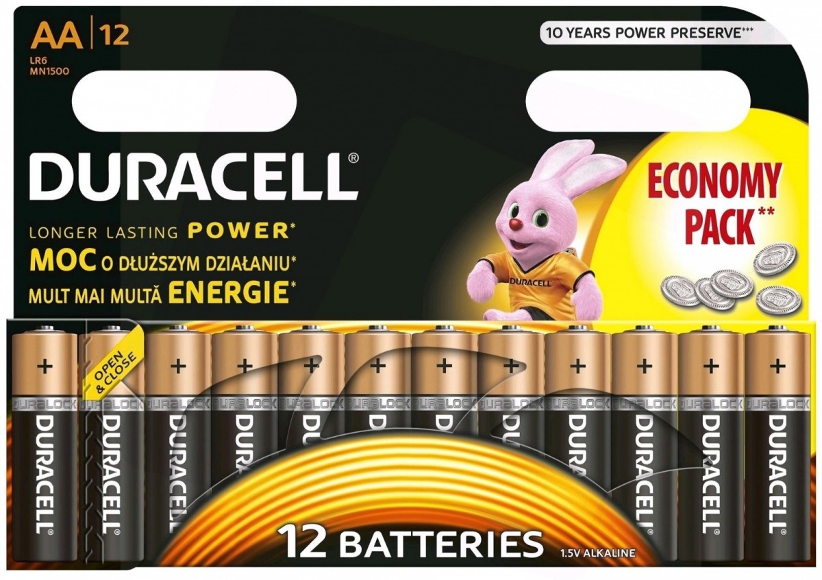 Bateria Alkaliczna AA 12 szt.  Duracell
