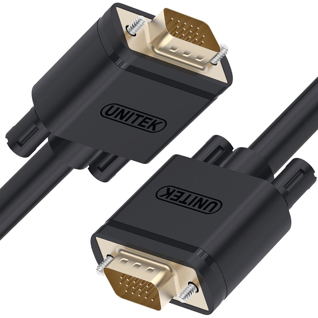 Kabel SVGA HD15 męski na HD15 męski, ekranowany    2.0 m  Unitek