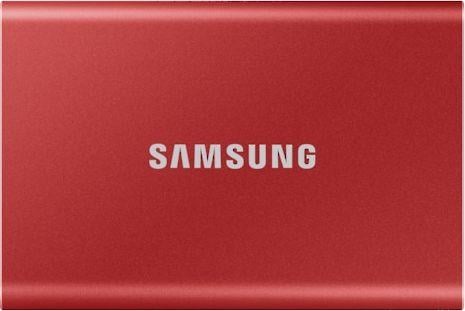 SSD USB 3.2 Type-C USB A  2TB  Samsung T7  Czerwony