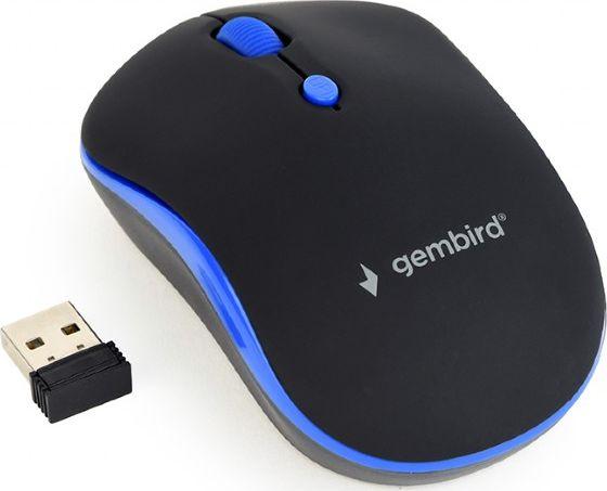 Mysz bezprzewodowa Gembird MUSW-4B-03-B  Czarno - niebieska
