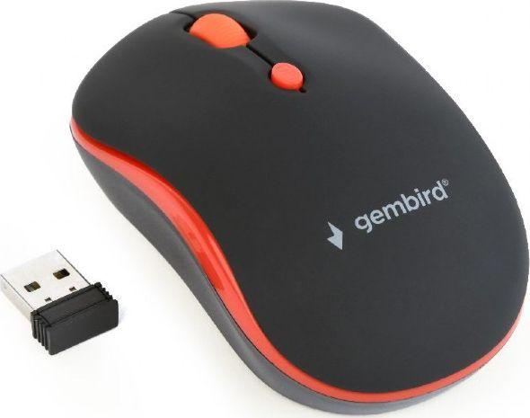 Mysz bezprzewodowa Gembird MUSW-4B-03-R  Czarno - czerwona