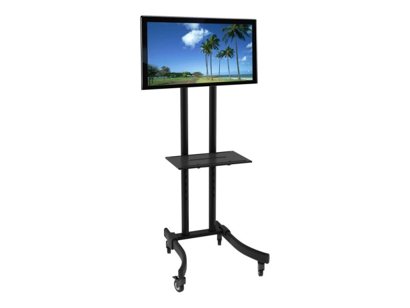 Stojak mobilny do TV  32''-70'' 40kg  regulowany z półką  Techly