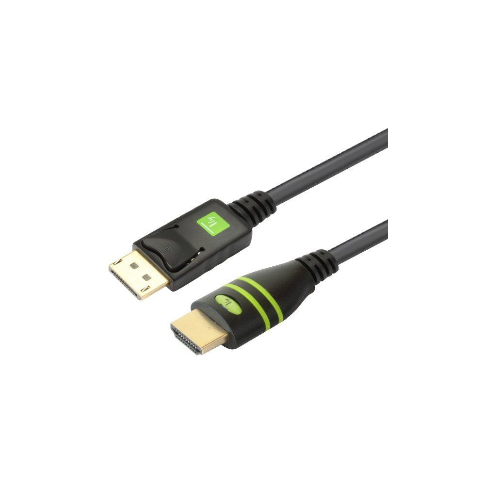 Kabel DisplayPort męski na HDMI męski   1.8 m  Techly