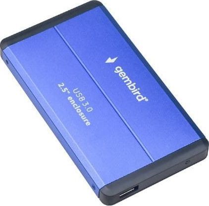 Obudowa  do HDD/SSD 2.5"  USB 3.0  Gembird  Aluminiowa - Niebieska