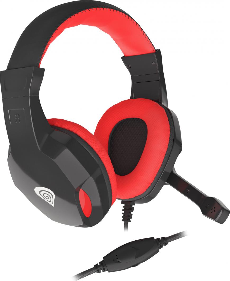 Słuchawki Genesis Argon 110 Gaming  Czarno - czerwone