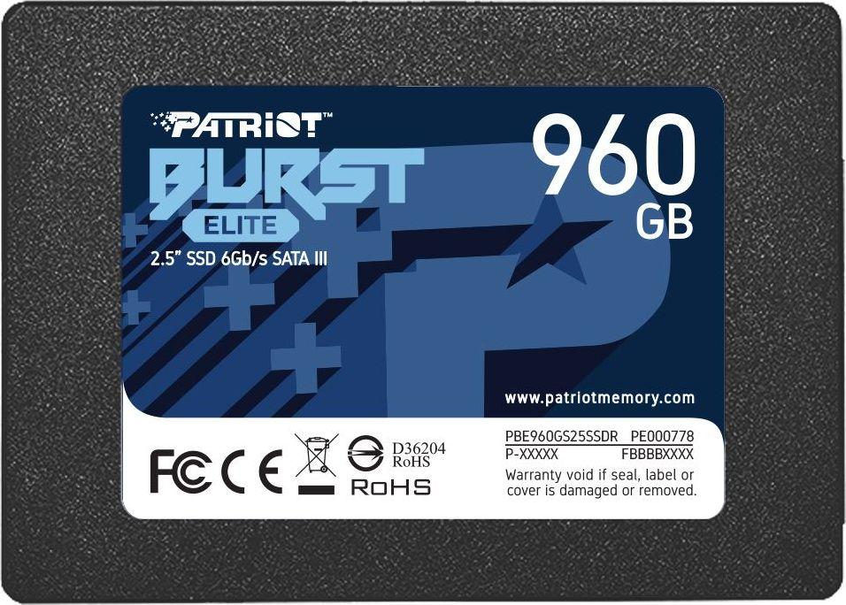 SSD 2.5"   960GB  Patriot Burst Elite