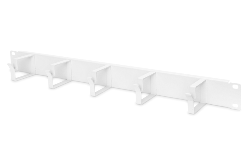 Organizer kabli 19" 1U typu Ring 40x60, RAL 7035  Digitus