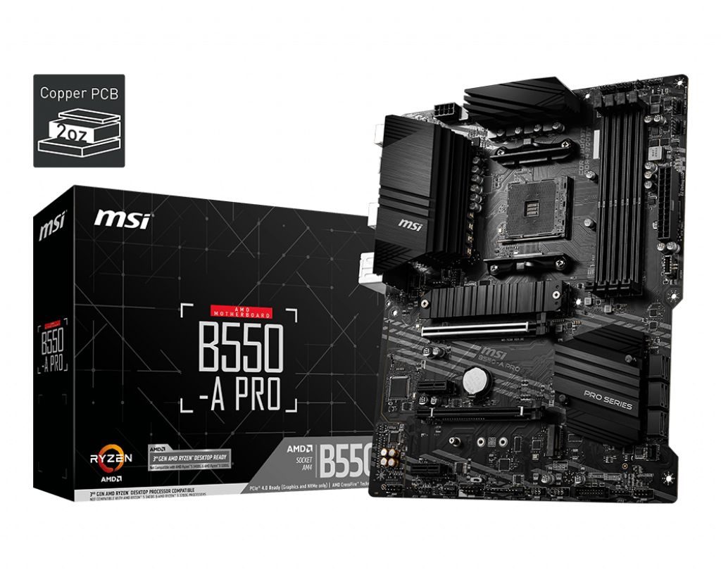 Płyta Socket AM4  MSI B550-A PRO