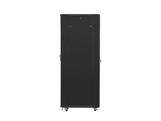 Szafa stojąca rack 19" 42U 800x800mm czarna (drzwi przednie perforowane)  Lanberg