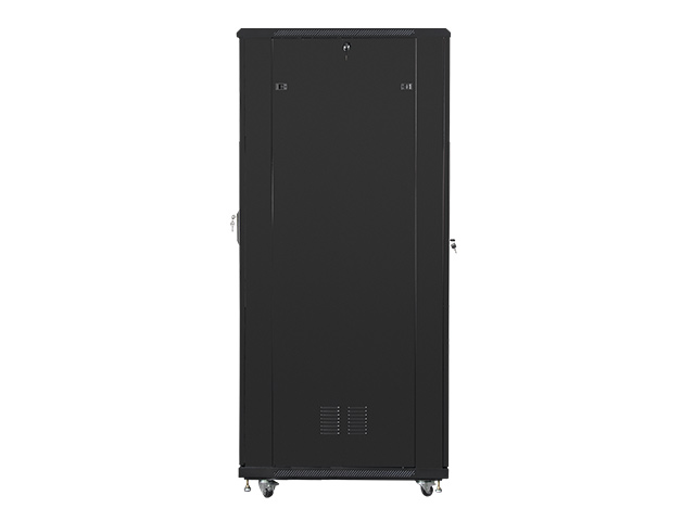 Szafa stojąca rack 19" 42U 800x1000mm czarna (drzwi przednie szklane)  Lanberg