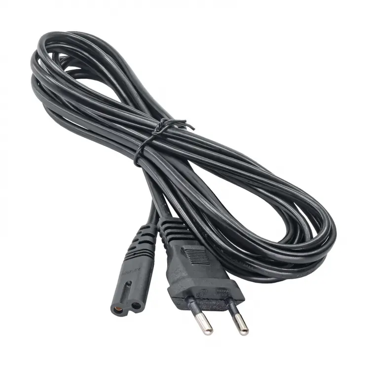 Kabel zasilający do laptopa  2 - pinowy  3.0 m  Akyga