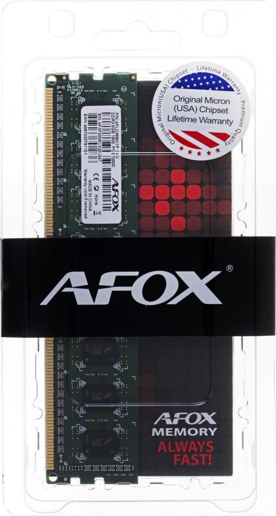 DIMM PC-1600 DDR3L   8GB     AFOX