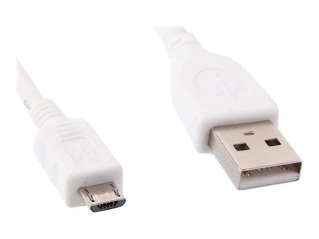 Kabel USB 2.0 męski A na microUSB męski  1.8 m  Gembird  Biały