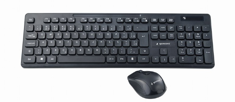 Zestaw bezprzewodowy klawiatura + mysz Gembird  Czarny