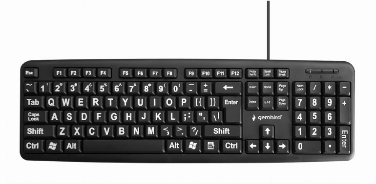 Klawiatura Gembird Standard USB dla seniora