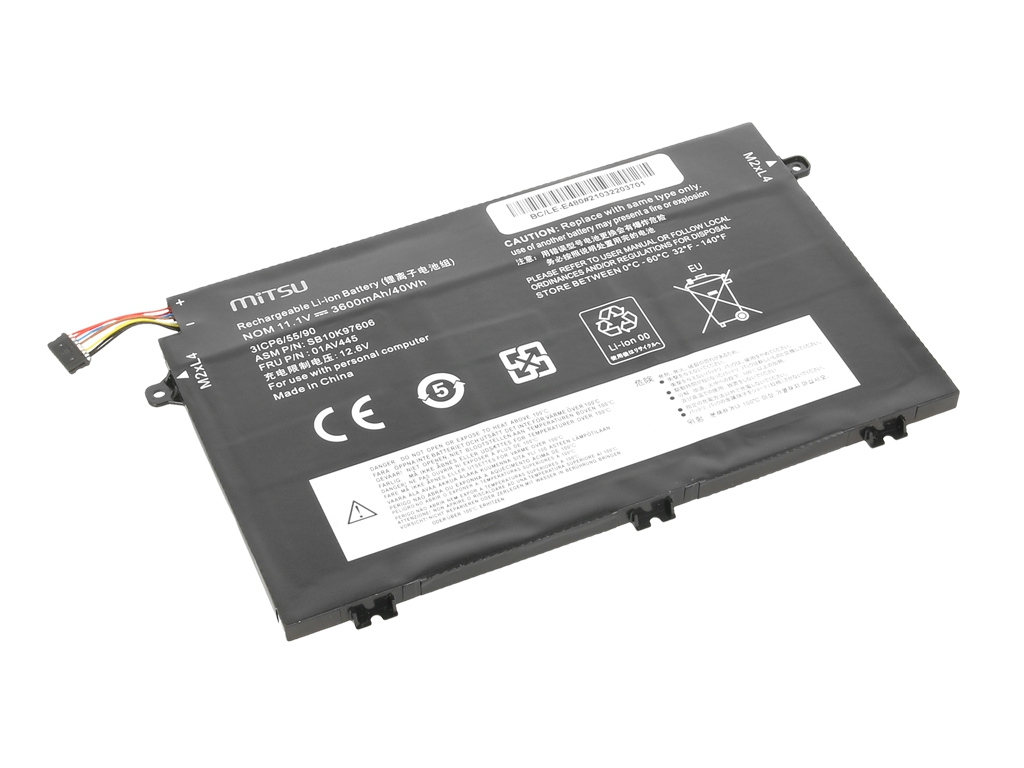 Bateria do laptopa Lenovo Thinkpad E14; E15; E480; E490; E580; E590  11.1 V  4100 mAh