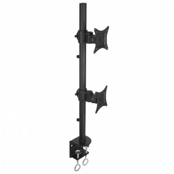 Uchwyt do mocowania LCD 13" - 27" - 20 Kg - 2 monitory - Biurkowy  Techly