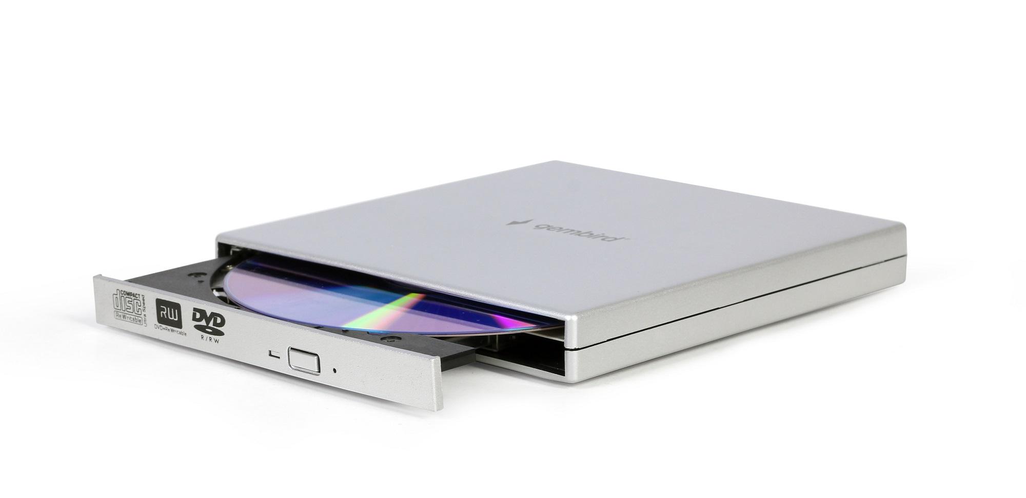 DVD R/RW USB 2.0  Gembird DVD-USB-02  Srebrny