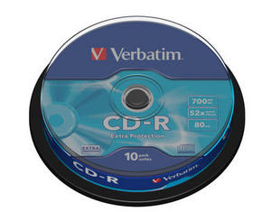 CDR Verbatim 700MB x52  CAKE *10
