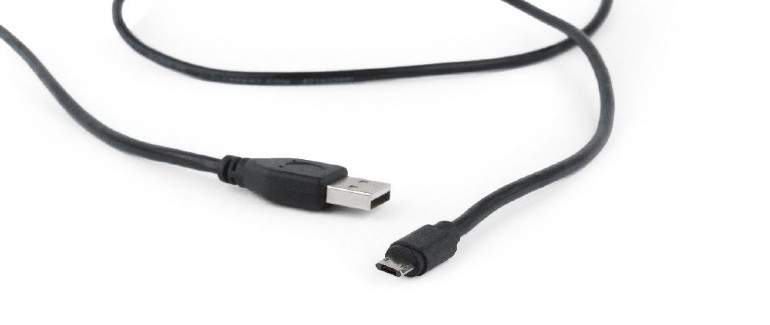 Kabel USB 2.0 męski A na microUSB męski  1.8 m  Gembird  Obustronny