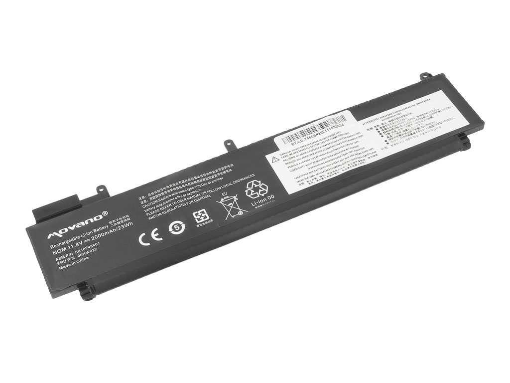 Bateria do laptopa Lenovo Thinkpad T460s; T470s  11.4 V  2000 mAh