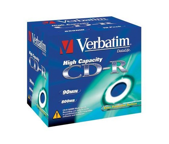 CDR Verbatim 800MB x52  Jewel Case *10