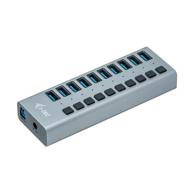 HUB USB 3.0 10 portowy zewnętrzny z funkcją ładowania  i-tec