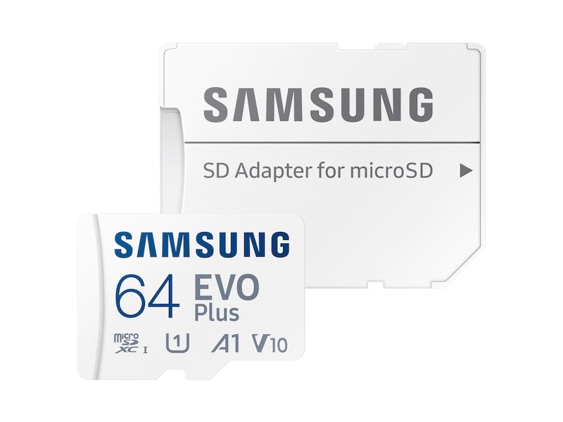 - karta pamieci MicroSD   64GB SDXC  Samsung EVO Plus + Adapter SD!  130MB/90MB