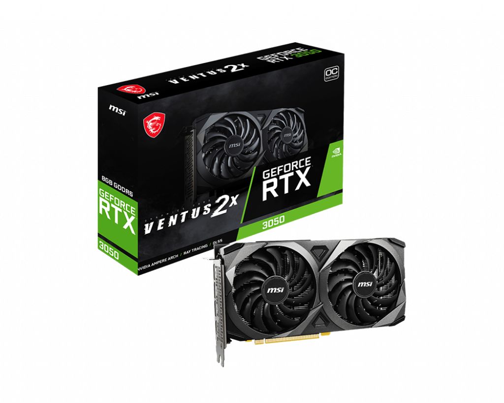 GeForce RTX 3050  8GB  MSI  Ventus 2X OC