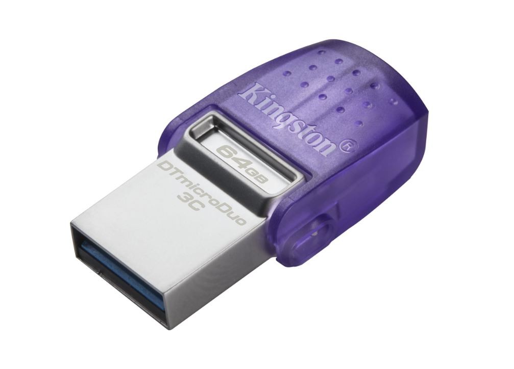 Flashdrive   64GB USB 3.2 Type-C Kingston Data Traveler MicroDuo 3C G3