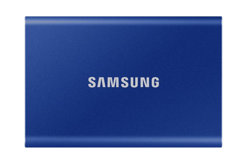 SSD USB 3.2 Type-C USB A  2TB  Samsung T7  Niebieski
